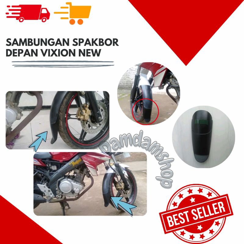 SAMBUNGAN SPAKBOR DEPAN VIXION NEW AKSESORIS VARIASI COSTUME