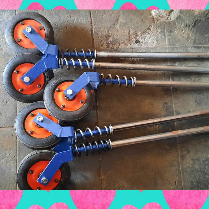 Roda Gletrek Gerobak/Roda Bantu Gerobak