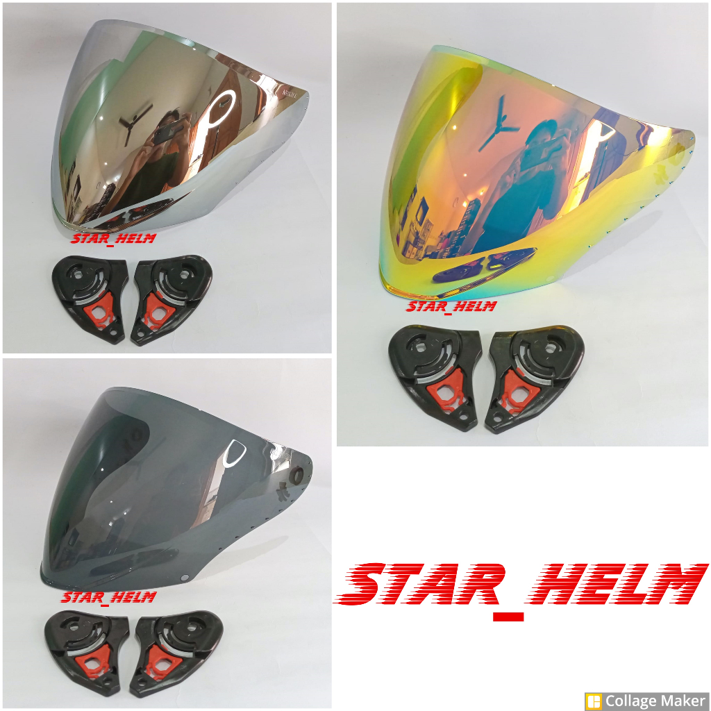 Kaca Njs Kairoz | Visor Njs Kairoz | Kaca Njs Kairoz Iridium