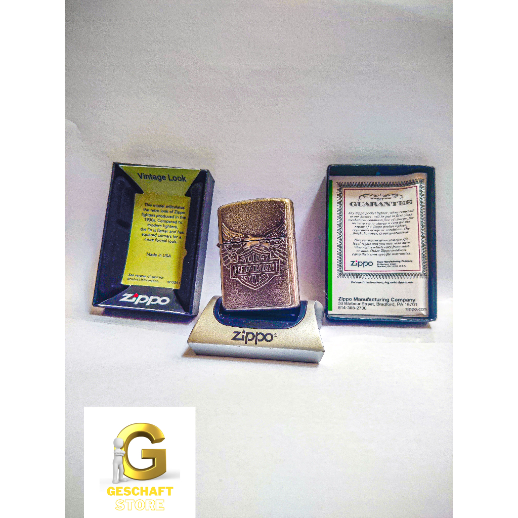 ZIPPO HARLEY DAVIDSON EMBLEM ORIGINAL MADE IN USA