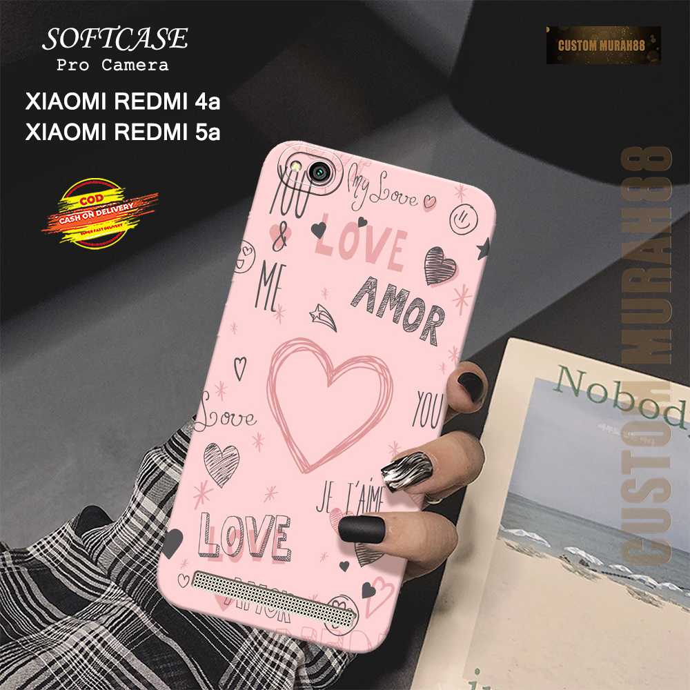 Case Xiaomi Redmi 5A / 4A Terbaru - Fashion Case LOVE - Casing Hp Xiaomi Redmi 5A / 4A - Softcase Pr