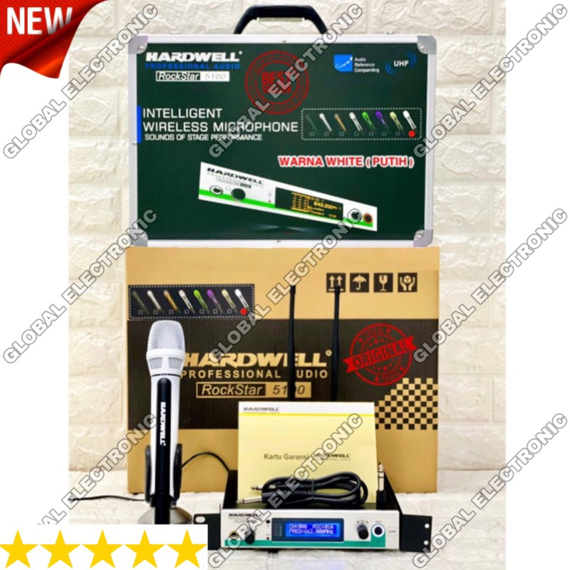 Mic Wireless Hardwell Rockstar 5100  Free Koper Asli Original Hardwell 5100 Gold Edition Original