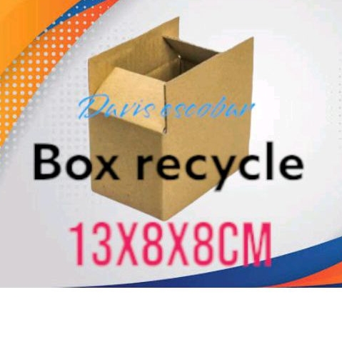 

Box kardus packing 13x8x8 cm recycle packing sovenir kerdus jadi