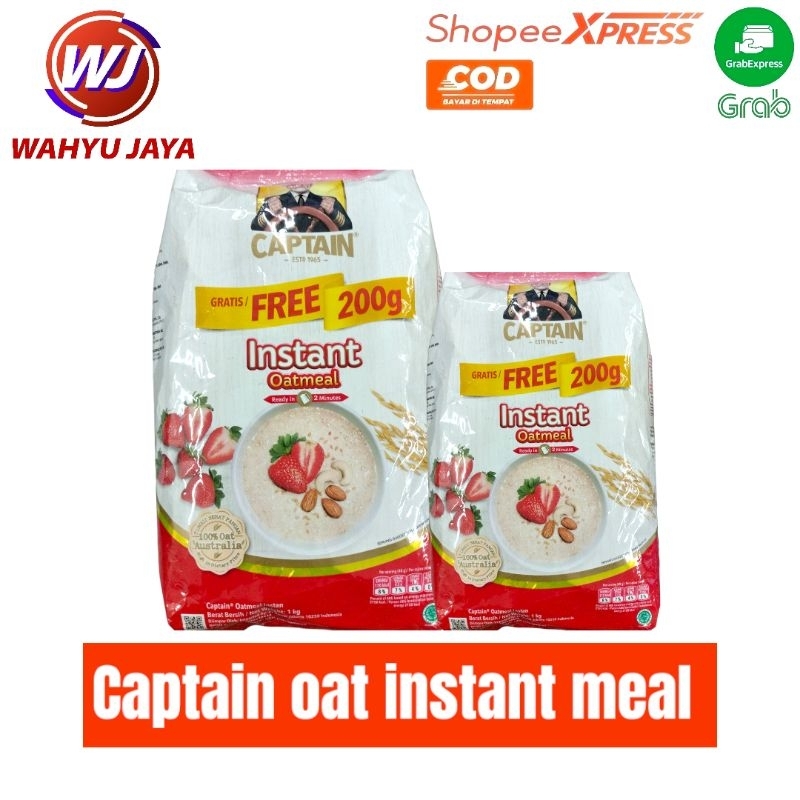 

Captain oat instant meal 200gram-800gram