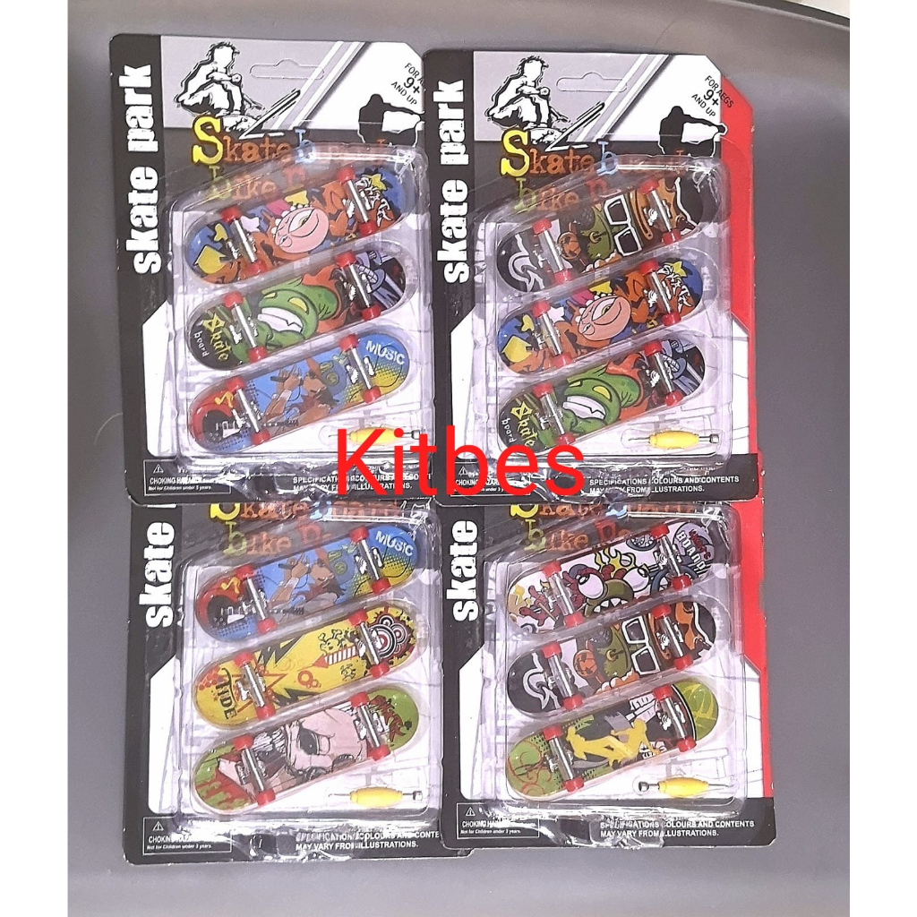 Mainan Fingerboard Skateboard Mini dengan Arena Skatepark Anak