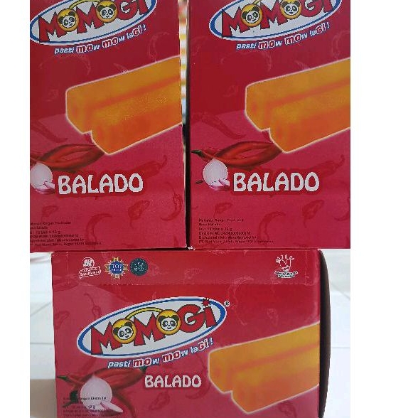 

biskuit wafer momogi BALADO 1box isi 10 mowmowgi rasa baru