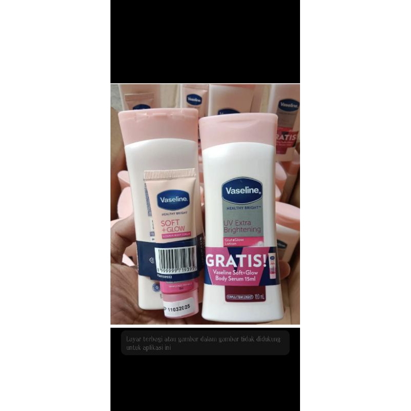 vaseline 100ml free serum