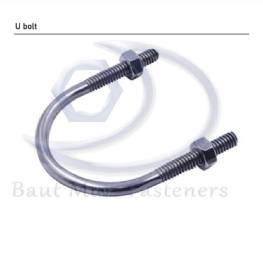 3" U bolt pipa - 3 inch clam pipa - U bold galvanis DN 80 DN80