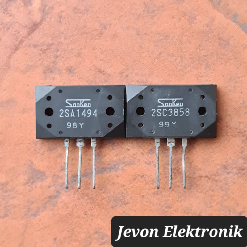 Transistor Sanken 2SA1494 2SC3858 98Y 99Y Original 1 Set IC SA1494 SC3858 SA 1494 SC 3858 Asli Ori