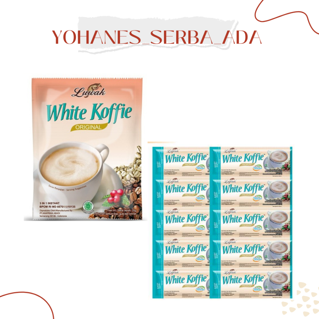 

luwak white coffie aneka varian renceng 10x20gr