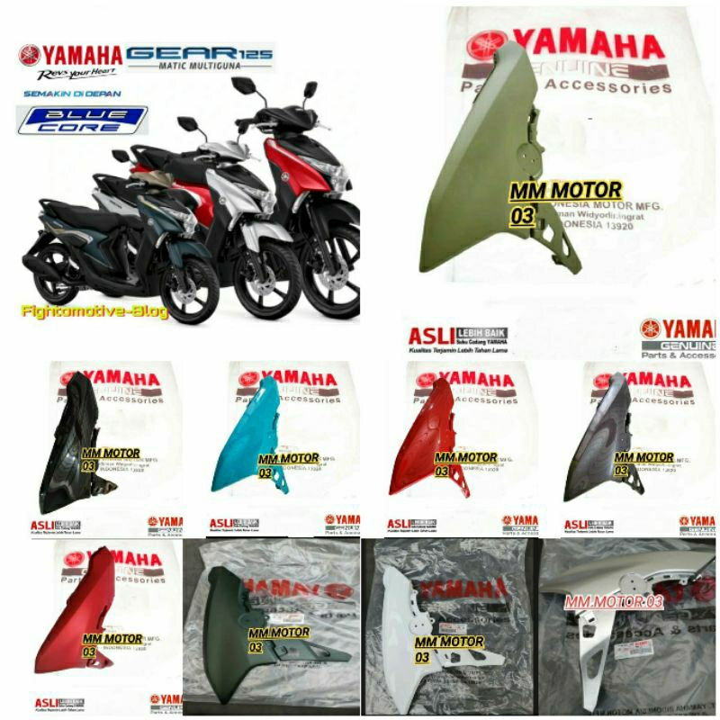 COVER SAYAP DEPAN MIO GEAR 125 YAMAHA ORIGINAL YGP