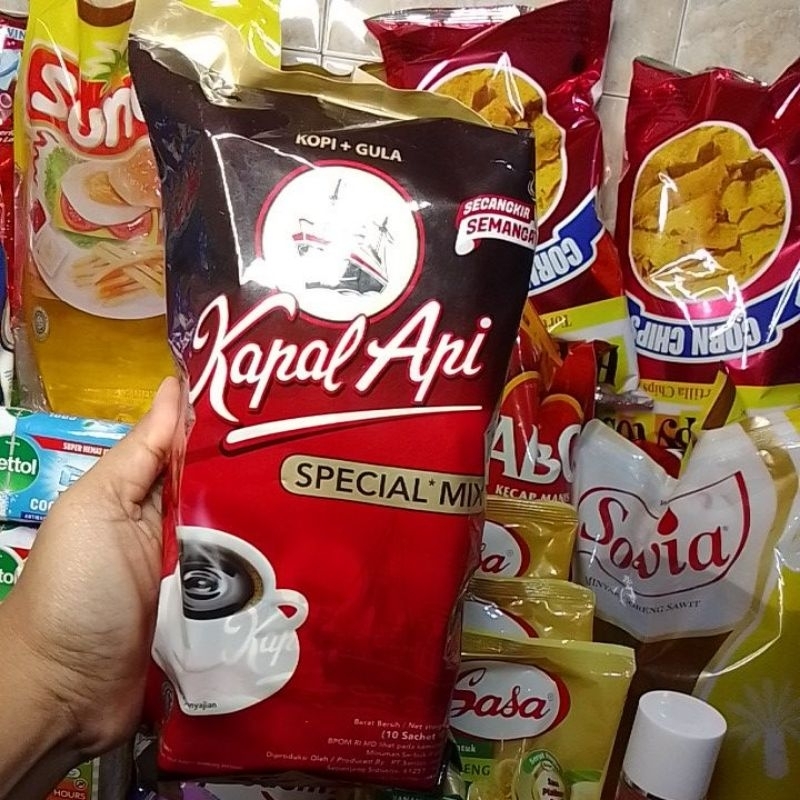 

kapal api isi 10 sachet