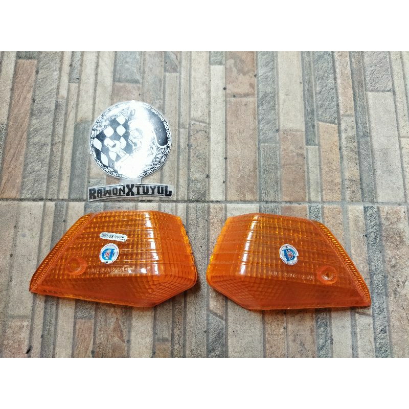 mika sein sen kanan kiri suzuki rc80 rc 80 rc100 rc 100 kanan kiri warna kuning merk dmi