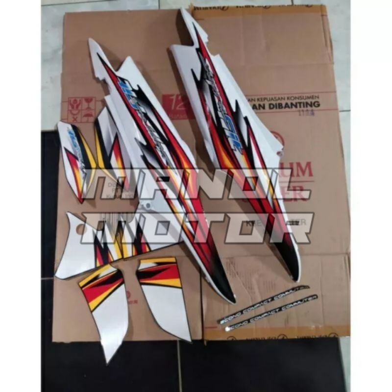 Cover Body Honda Supra fit new th2006 dek body belakang Supra fit new plus striping