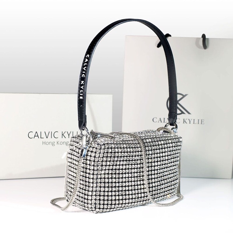 CALVIC KYLIE Tas bahu wanita Handle bag Sling bag Blink Blink Diamond Tas Import Keren Tas Cibao Lin