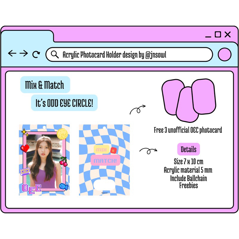 [PRE ORDER] ODD EYE CIRCLE LOONA PHOTOCARD HOLDER