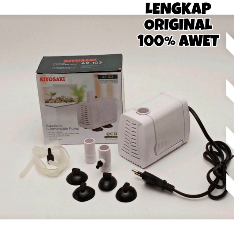 pompa air celup hidroponik hemat listrik Kiyosaki AR 103
