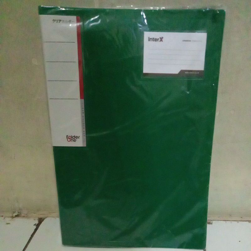 

folder one clear holder 60P FC green / pcs