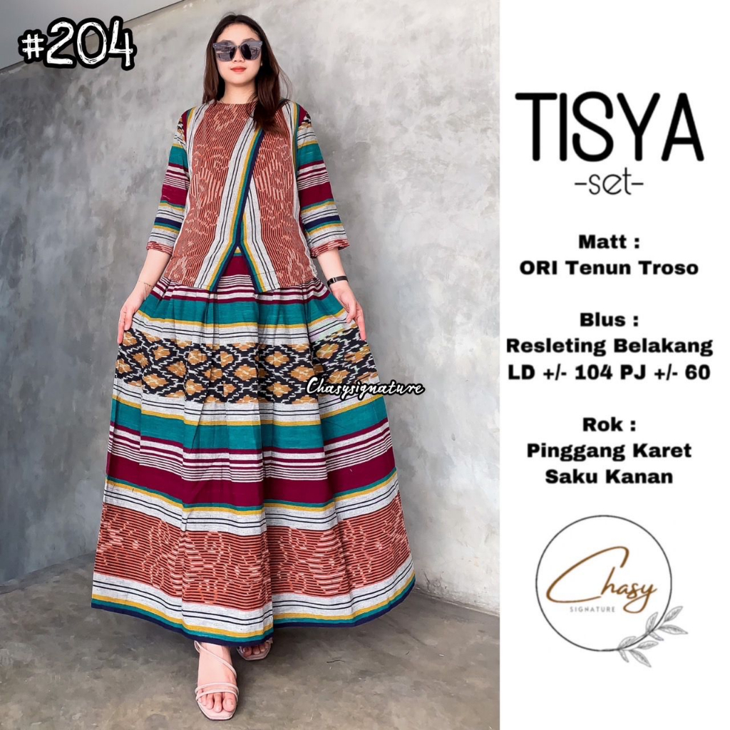 Riska Fashion - Chasy - Tisya Setelan Rok Tenun