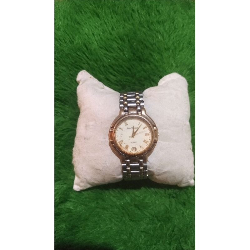 Jam Tangan Jean Michelle Swiss 23K Gold plated Original