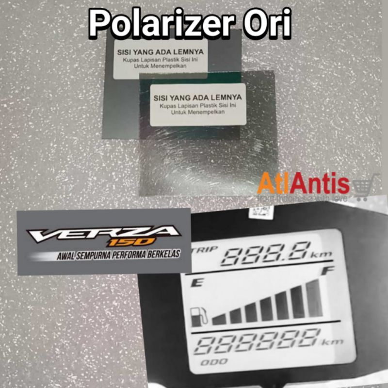 Polarizer Verza, Polaris CB150 Verza, Polarizer LCD Speedometer Honda New and Original