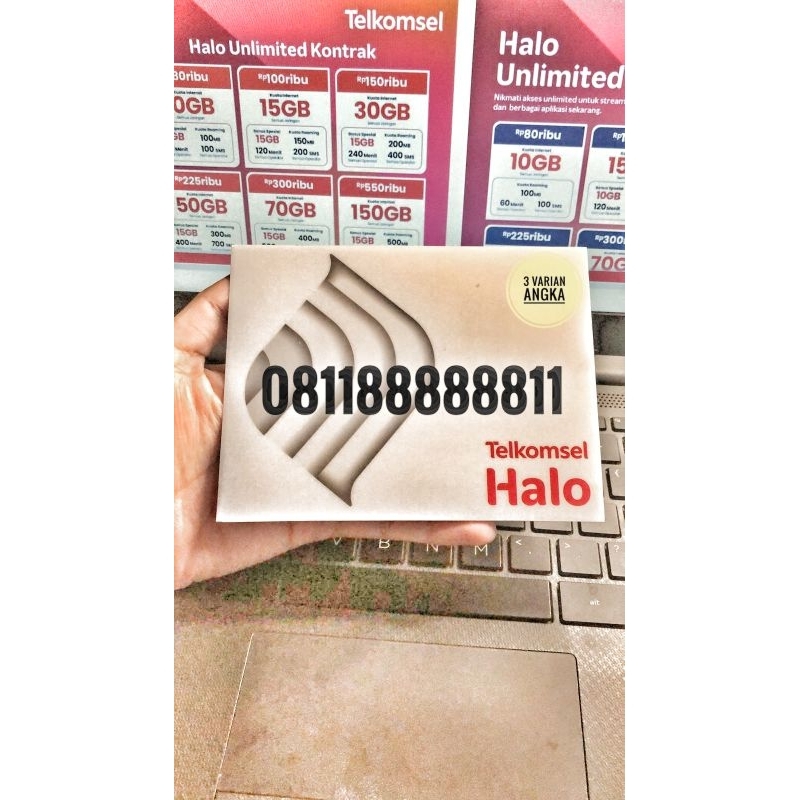 TELKOMSEL HALO 3 VARIAN ANGKA NOMOR CANTIK HEXA RARE ANGKA 018