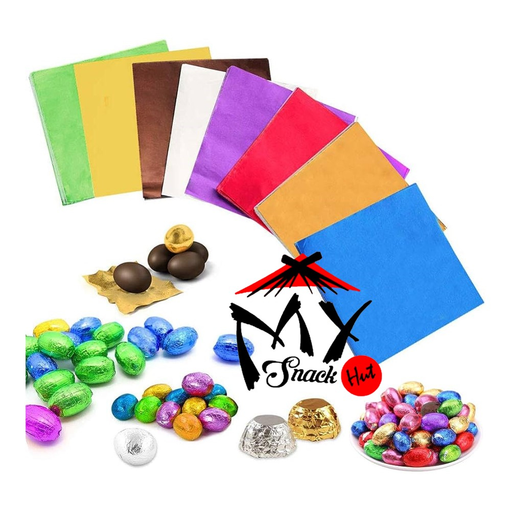 

CHOCOLATE WRAPPING PAPER CETAKAN PKERTAS PEMBUNGKUS COKLAT COKELAT PRALINE ALUMINIUM FOIL WRAPPER