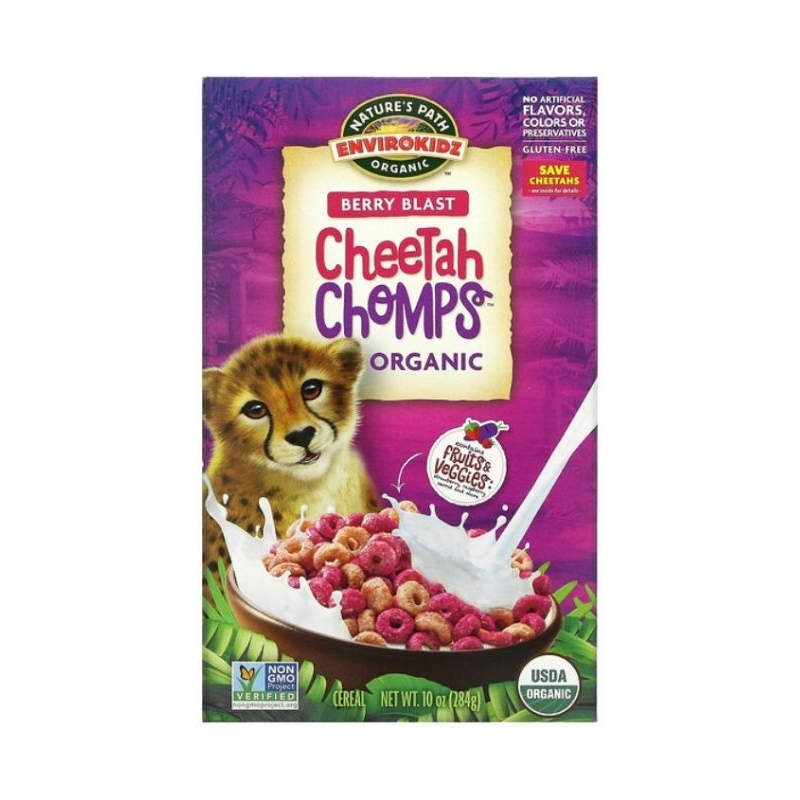 

Nature's Path EnviroKidz Organic Berry Blast Cheetah Chomps Cereal 10 oz 284 gr