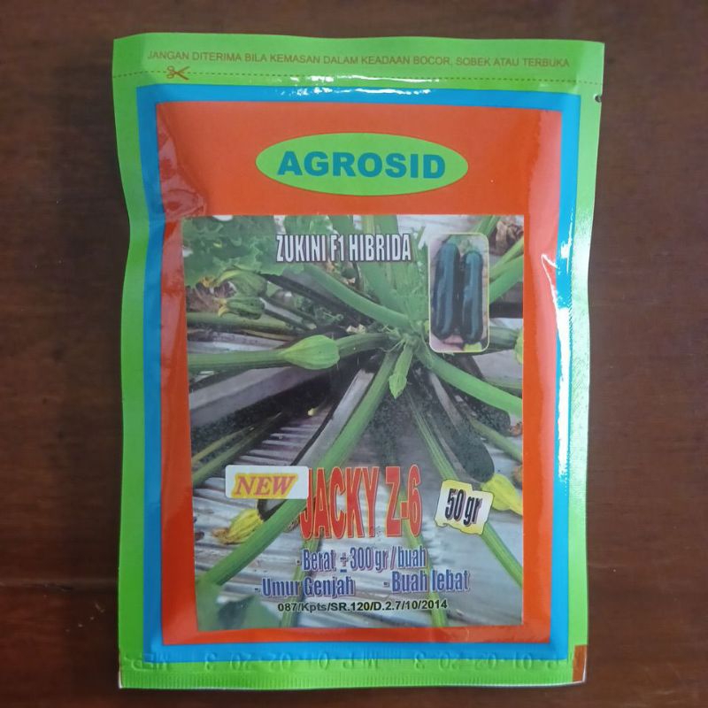 BENIH BIBIT ZUKINI JACKY 6 50 GR