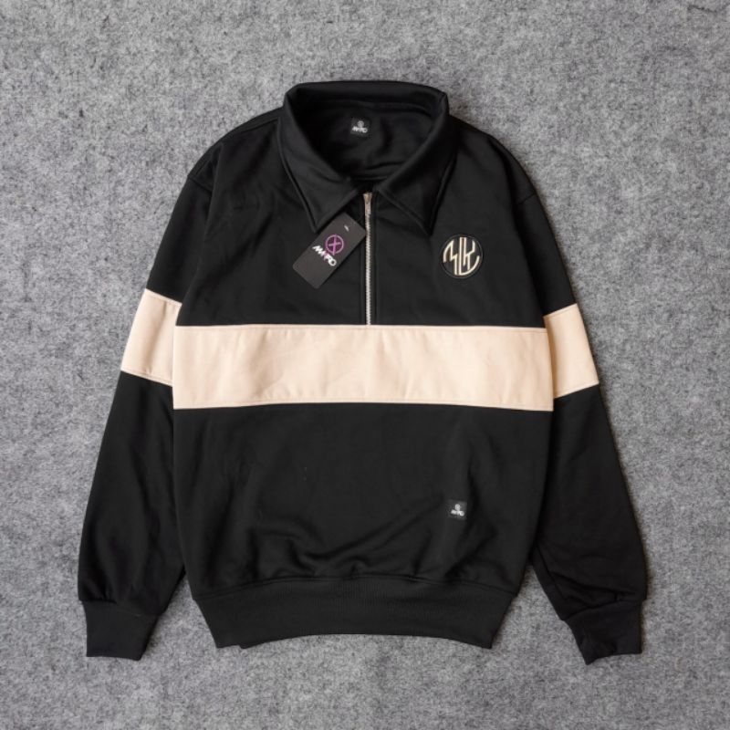 SWEATER RUGBY VINTAGE - VINTAGE RUGBY HALFZIP SWEATSHIRT - SWEATER RUGBY