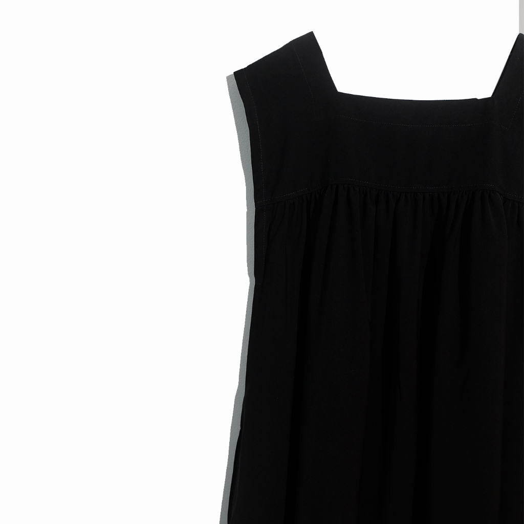 Rashawl Baden Apron Dress Black