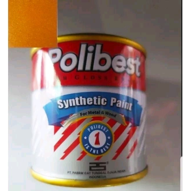 

✨Cat minyak warna emas/gold Polibest, berat 80 gram