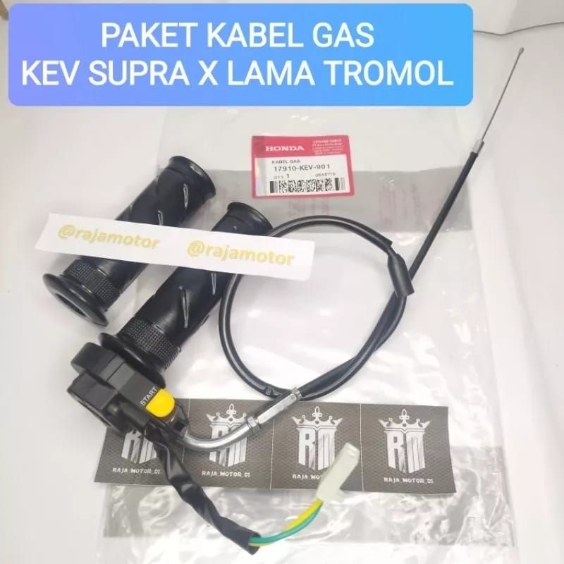 RUMAH GAS SET KEV GRIP HANDPAD SAKLAR KANAN KABEL GAS SUPRA X LAMA SUPRA FIT LAMA HIGH