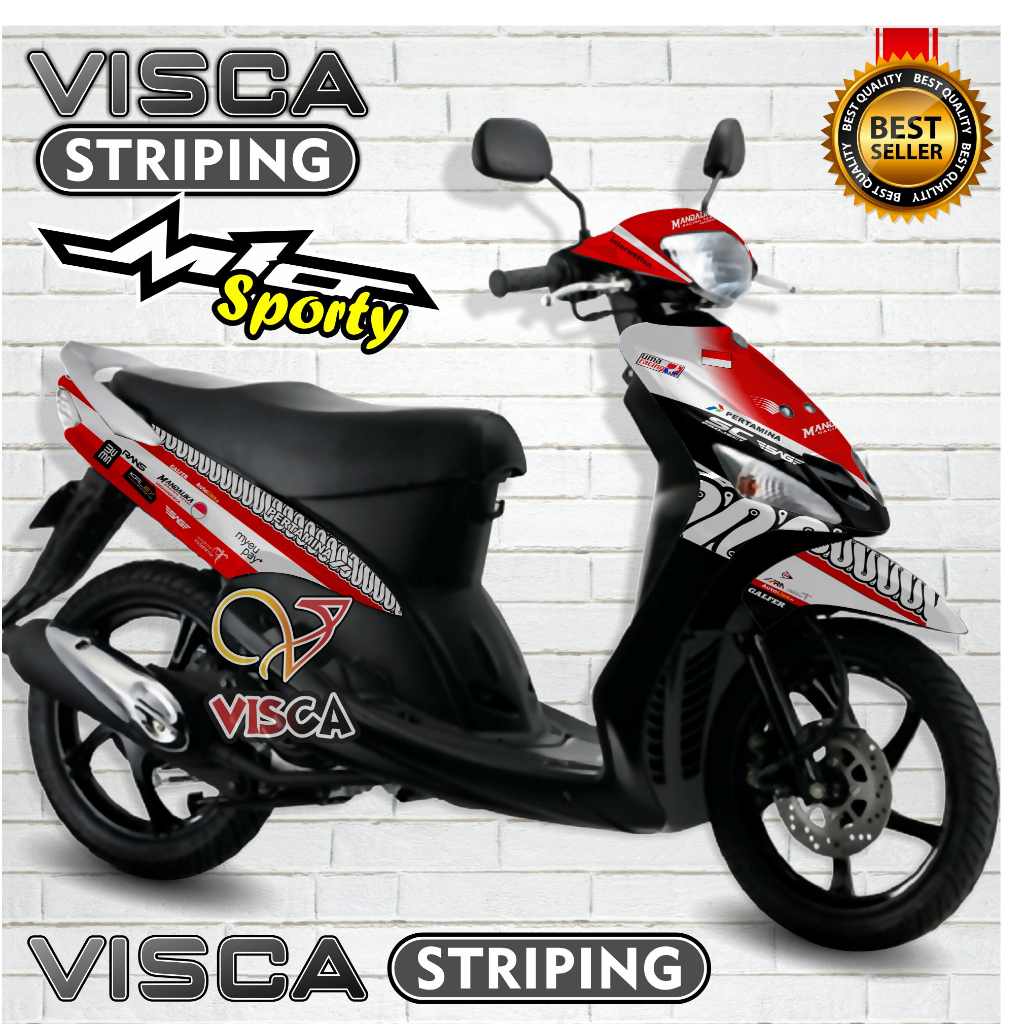 Decal Mio Sporty - Stiker Mio Sporty - Dekal Mio Sporty Full Body - Striping Mio Sporty Variasi - De