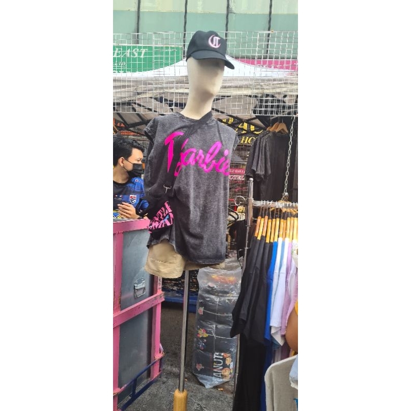 kaos oversized barbie korean style