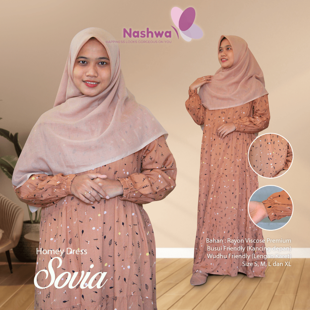 BIG SALE Gamis Couple Ibu dan Anak - Homey Dress SOFIA SERIES - Bahan Katun Rayon Premium Nyaman dan