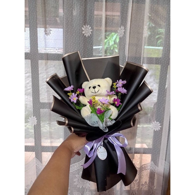 buket boneka beruang lucu/buket boneka wisuda