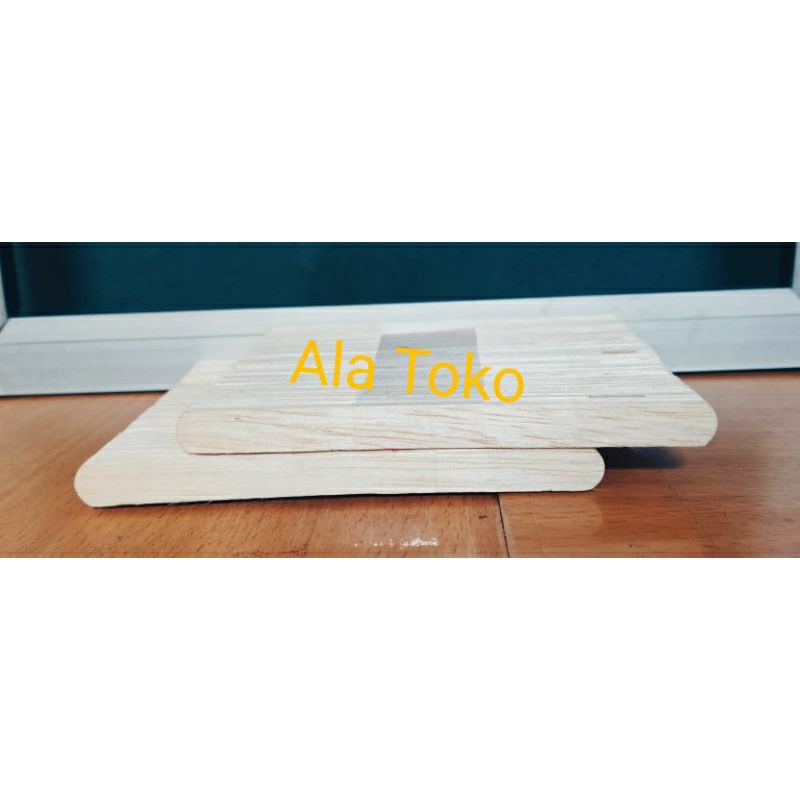 

Stik es krim dr kayu Alba serat halus,pori pori kecil ukuran P=11cmL=-/+1cmTebal0,1mm