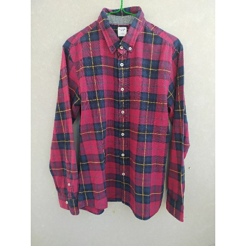 Kemeja flanel size M second brand