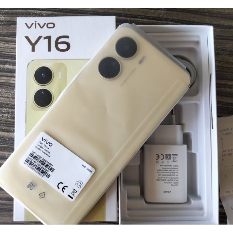 Vivo Y16 BEKAS RAM 4/128 FULLSET (SCOND)