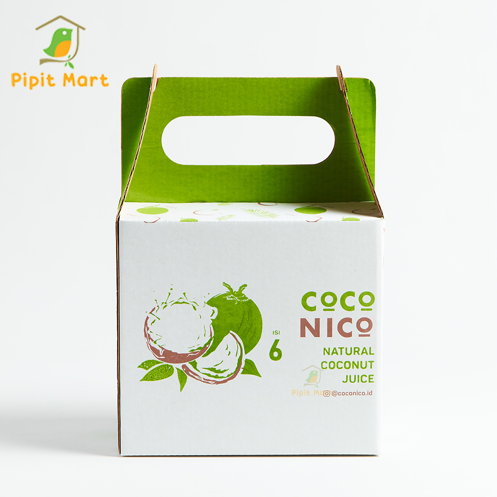 Coco Nico Coconut Juice Minuman Jus kelapa Minuman Sari Kelapa Nata De Coco Isi 6