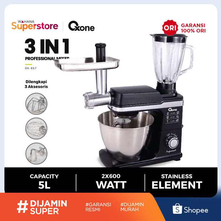 Oxone Stand Mixer 3in1 Professional Blender - OX857 | OX-857