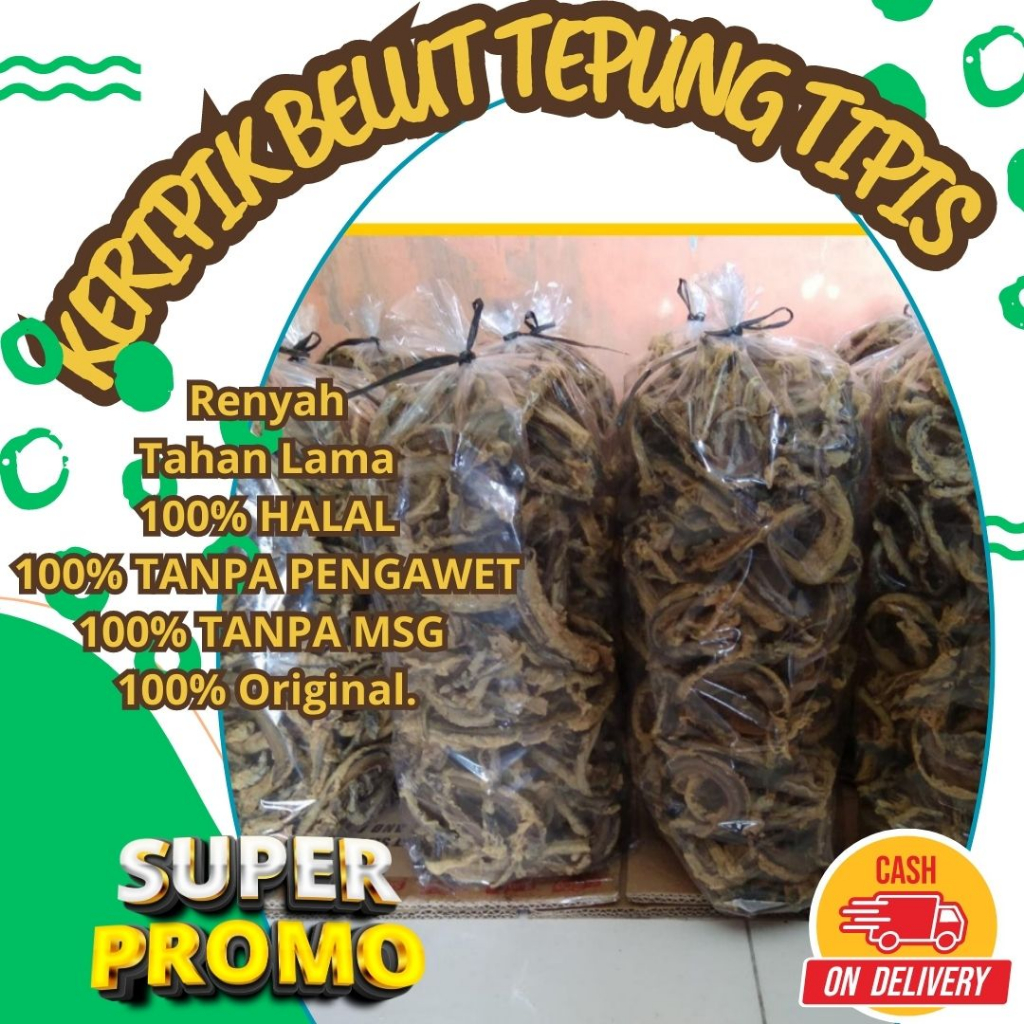 

Keripik belut tepung tipis khas klaten, Keripik Belut 1kg 500 gram 300 gram 100 gram, Keripik Belut Murah, Keripik Belut Renyah Dijamin Enak Diskon Murah