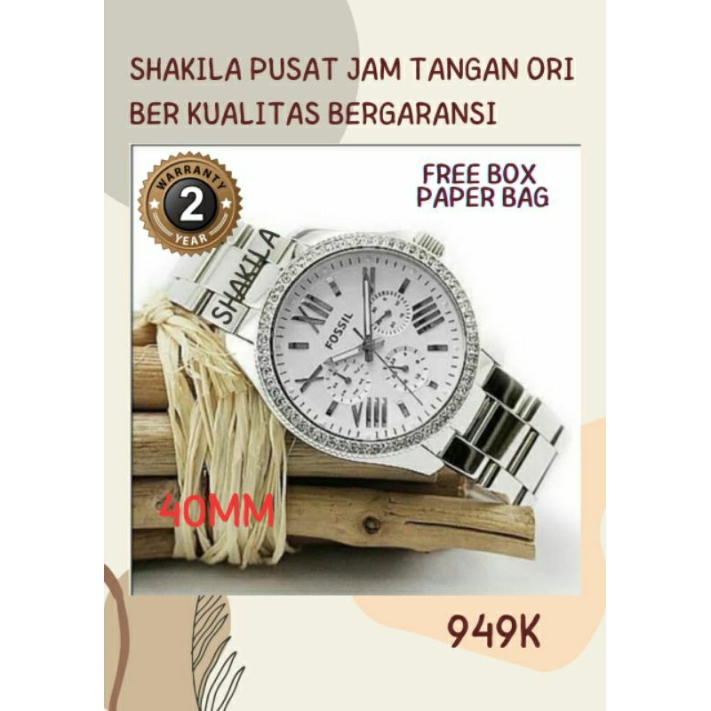 [Original-Garansi 2th ] Jam Tangan Wanita Am4481 FullSet Box Paper Bag