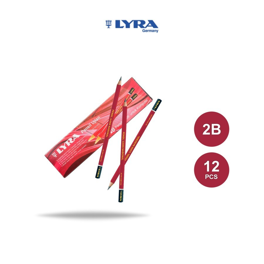 

LYRA Triangular Pensil Ujian 2B 1 Set (12pcs)