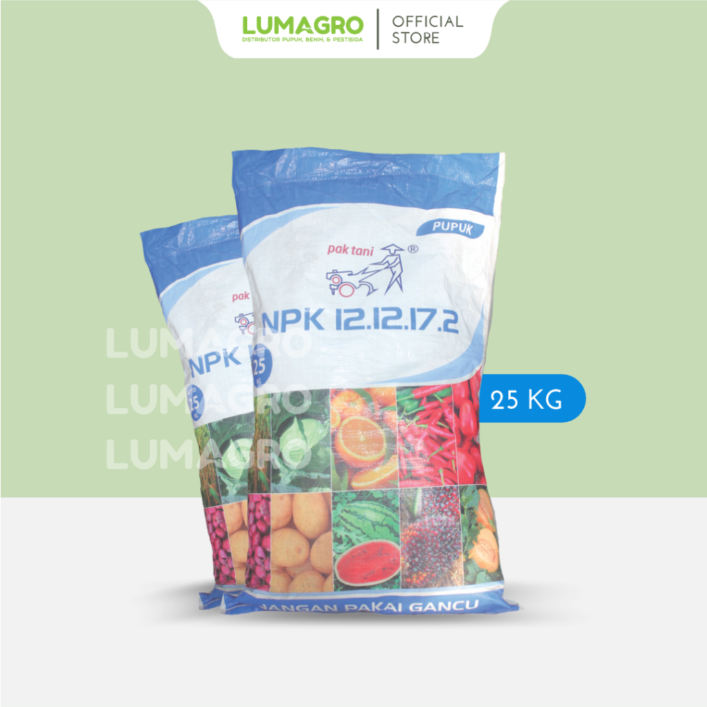 Pupuk NPK 12-12-17-2 Pak Tani 25kg Nutrisi Mempercepat Proses Pembuahan Tanaman Saprotan Utama