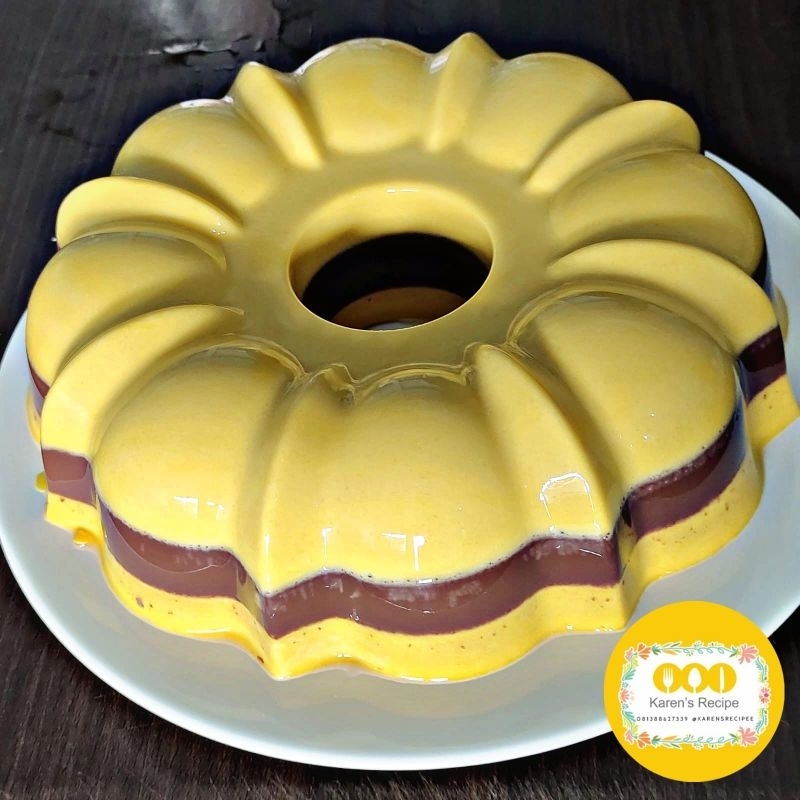 

puding labu coklat