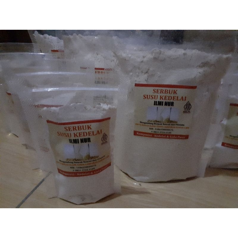 

Susu Kedelai bubuk Murni 200gr Ilmi Nur. P-IRT 2103210030590-28