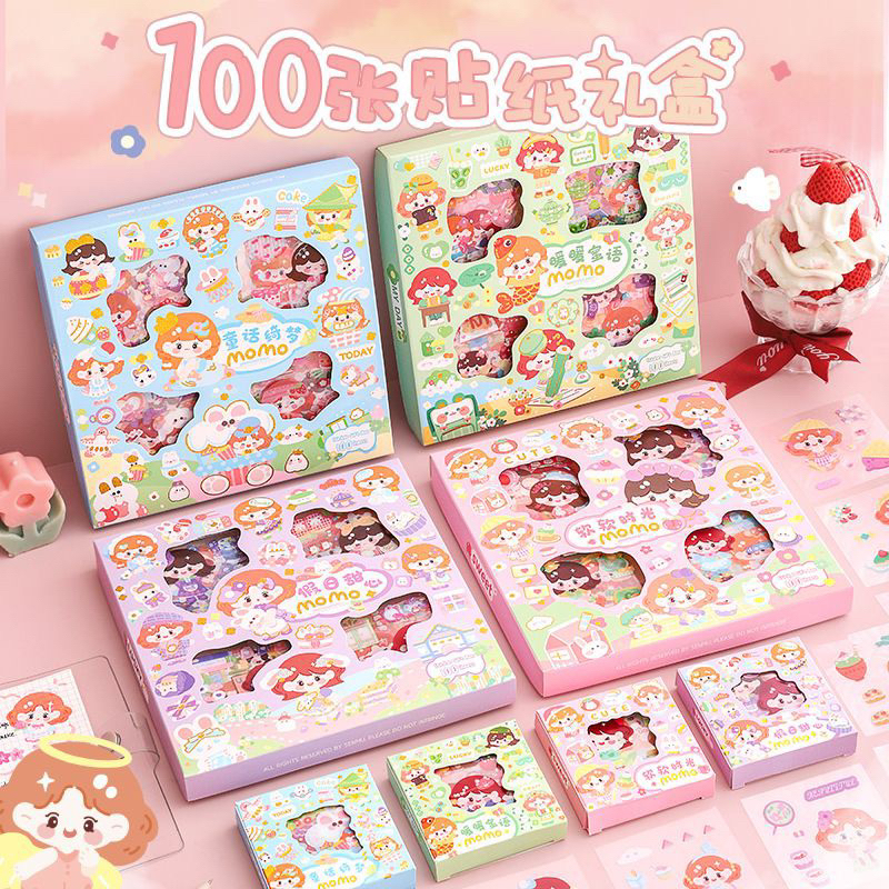 

Sticker Baby Momo isi 100 lembar / Sticker Momo / Sticker Waterproof / Sticker Anti Air / Sticker Lucu / Sticker Gemoy / Sticker Murah