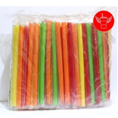 Sedotan Boba Steril Warna Warni 22oz